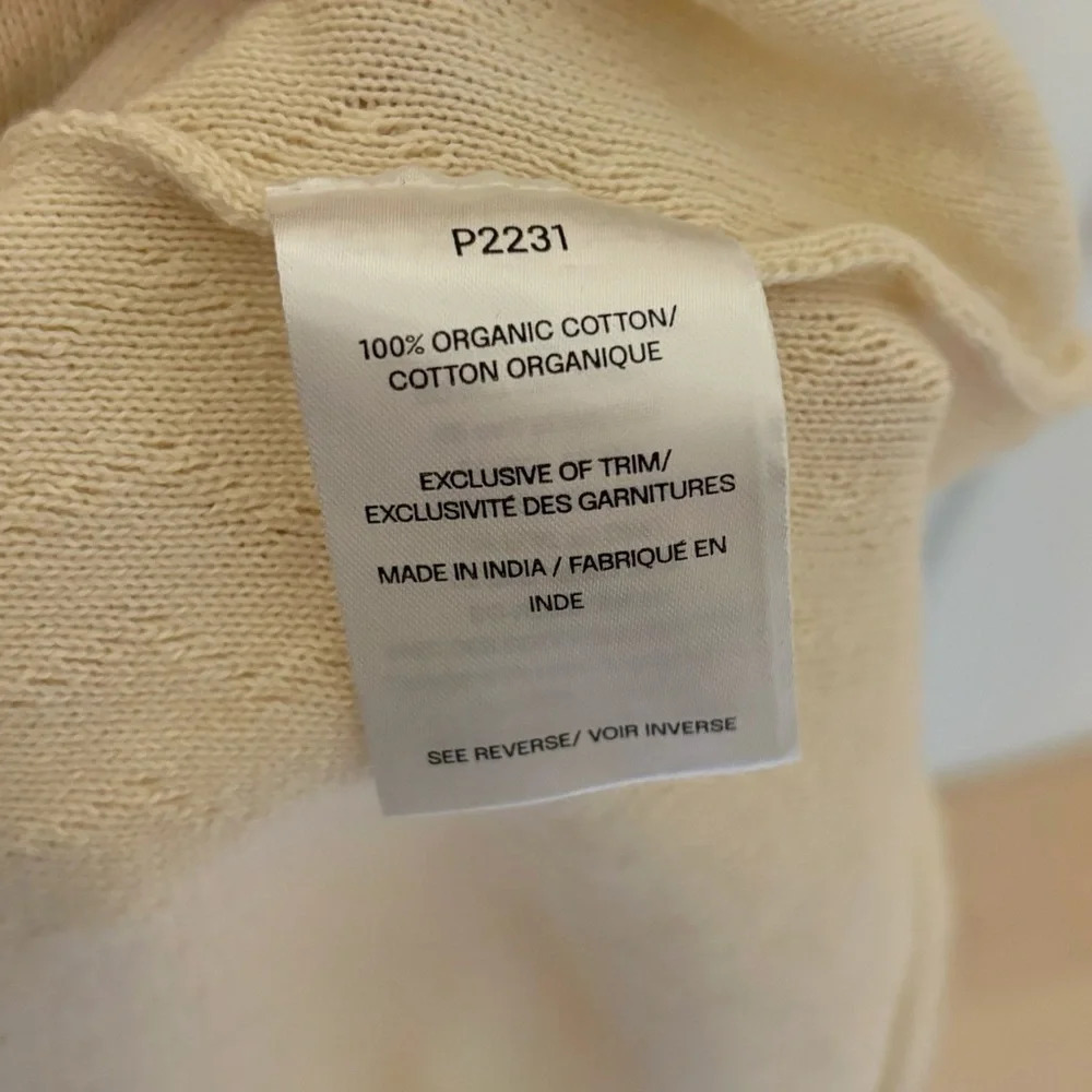 Emproved Long Polo Knit Midi Dress Natural Ivory  White Size L / XL Sustainable - Picture 5 of 6
